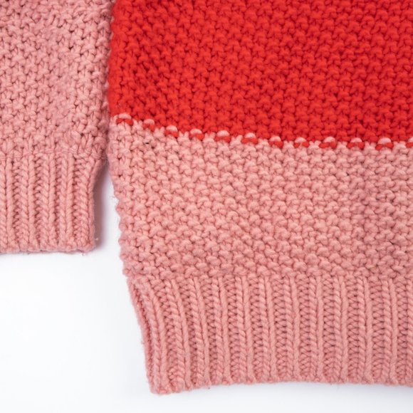 Gap Novelty Stitch Pink/Red knit sweater L - Picture 6 of 7